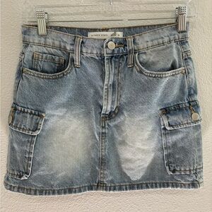 Altar'd State Blue Denim Skirt